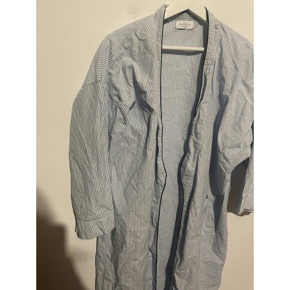 ATELIERS SCARLETTE Kimonour And White Stripe Robe - No Tie - Picture 2 of 8